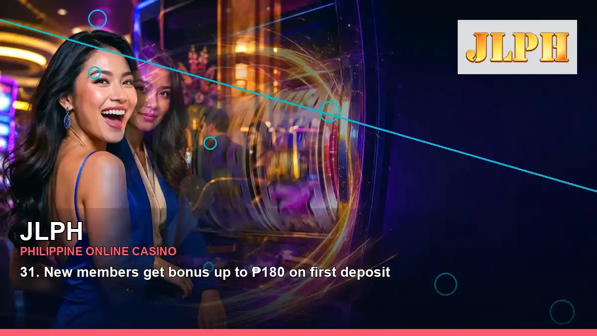 JLPH Philippines casino guide with left-framed mobile casino first deposit rewards and an adult Filipina casino host